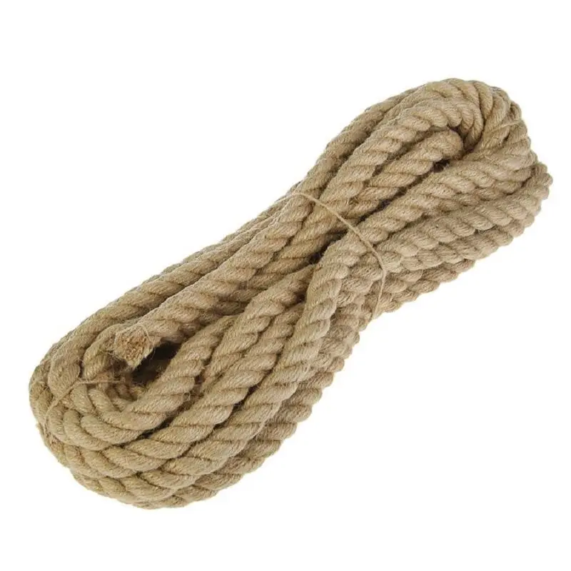 Канат веревка шпагат шнур пряжа джутовый 6 мм 20 метров Джут 100% | Дом и сад