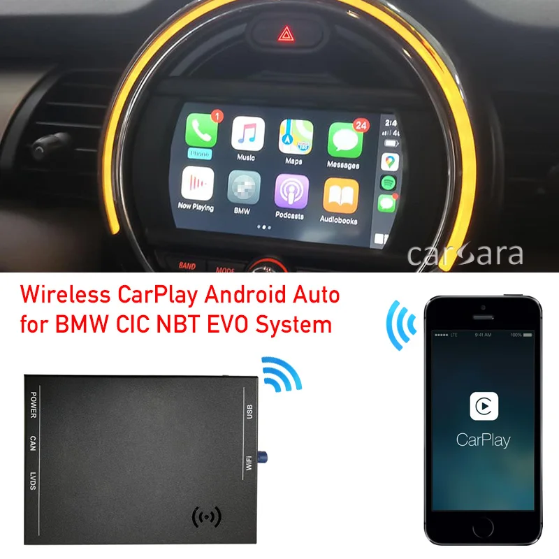 

Wireless CarPlay Box Android Auto for Mini R55 R56 R57 R58 R59 R60 R61 F54 F55 Clubman Countryman Hardtop John Cooper Works