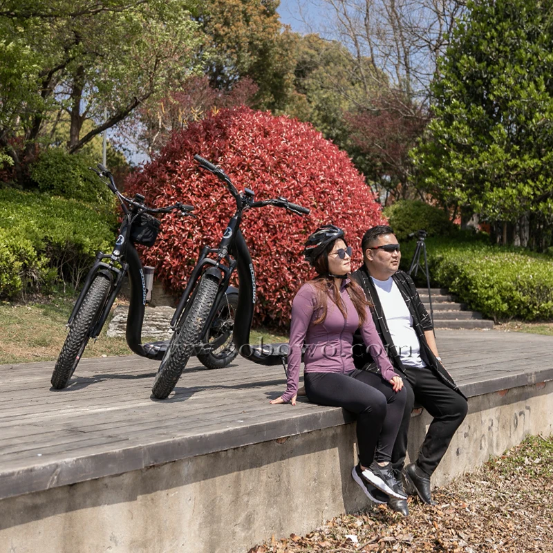 26-дюймовый электрический скутер с большими колесами более мощный 750 Вт велосипед