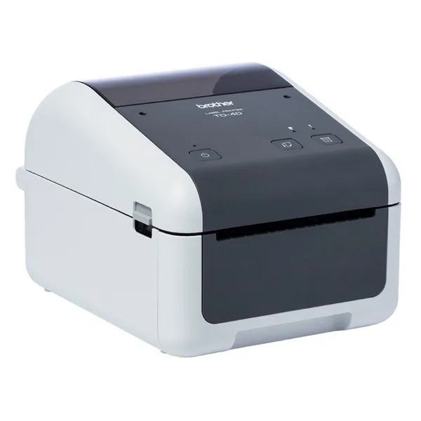 Термопринтер Brother TD4420DN 203 точек/дюйм LAN USB 2 0 серый белый | Компьютеры и офис