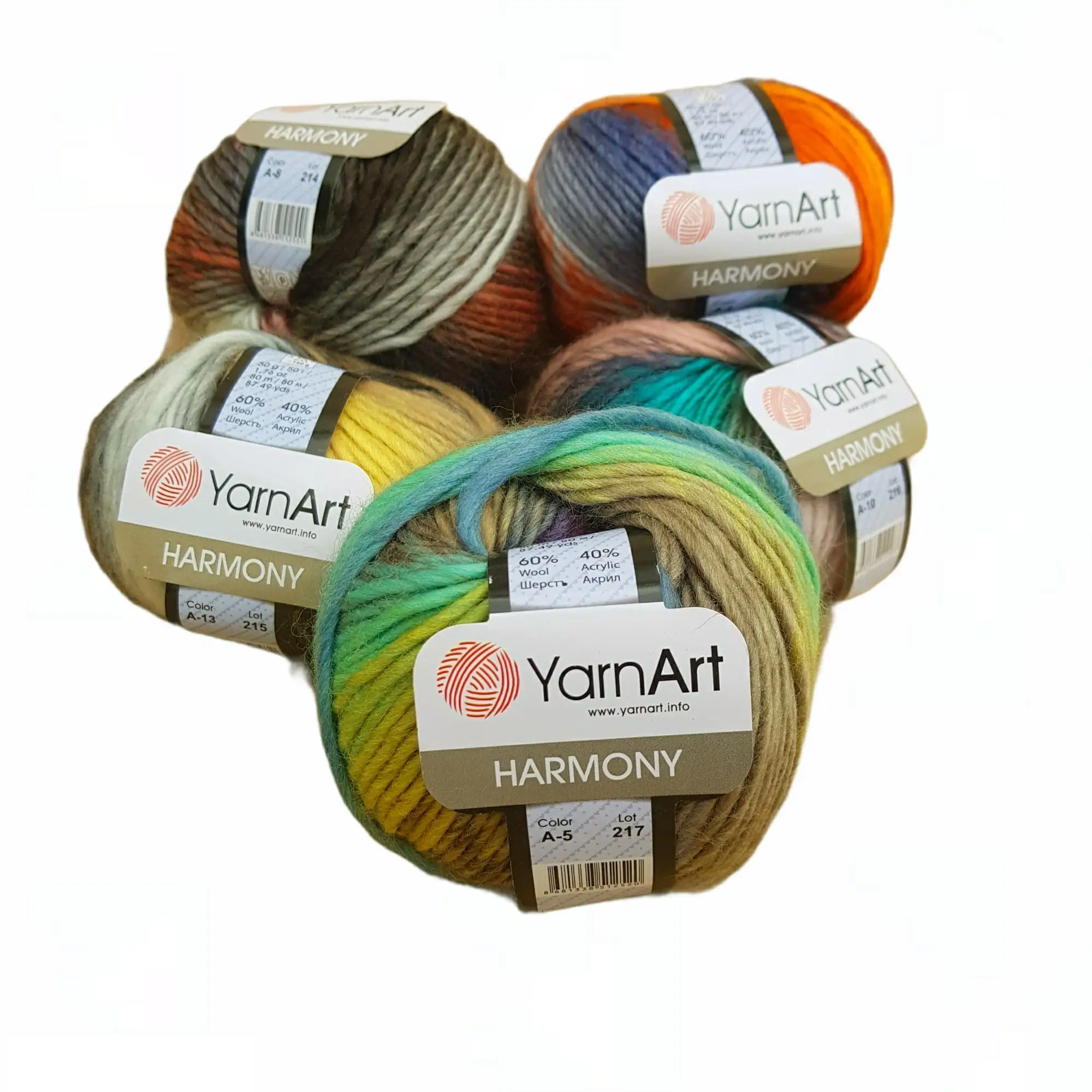 Пряжа Yarnart Harmony 50gr 80mt % 60 шерсть вязание крючком облегающая шаль хомут шарф сделай