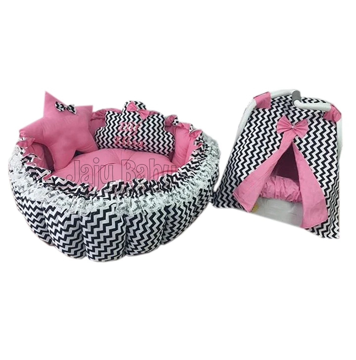 Jaju Baby Black Zigzag Swing-Out Play Mat Baby Nest