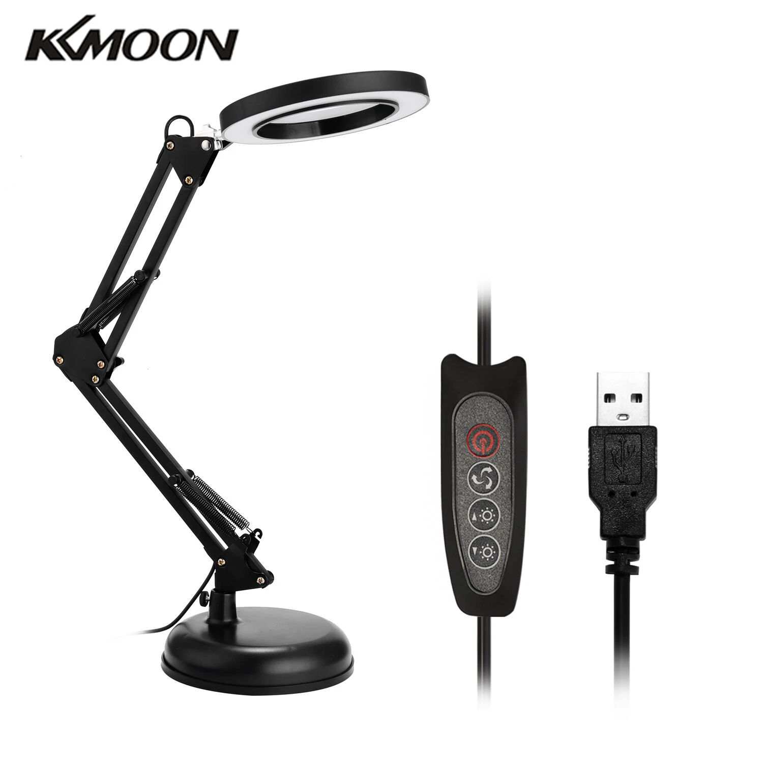 Светодиодный увеличитель KKMOON 5X настольная лампа с зажимом и ручным питанием от USB