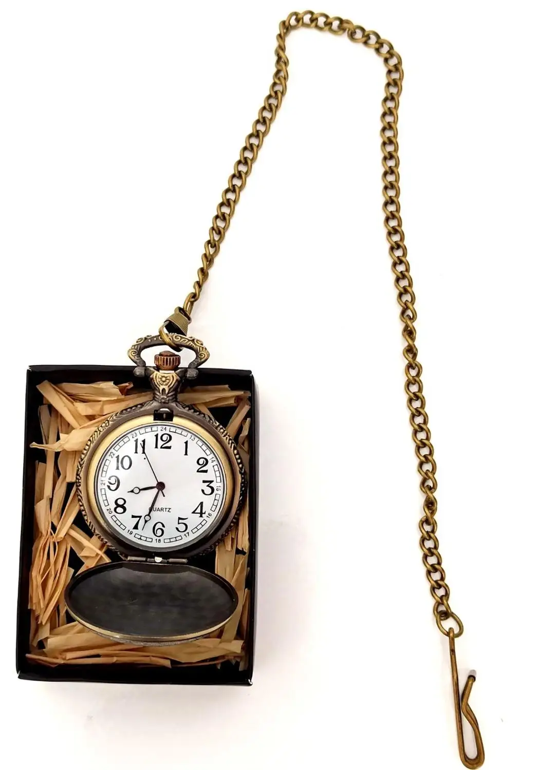 

Nostalgic Atatrk Picture Bronze Chain Clock