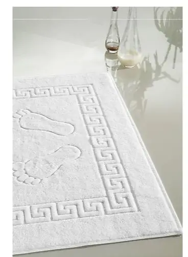 

WONDERFULSOFT 4 Pieces Talia Series Foot Towel 50x70 200gr White FREE SHİPPİNG