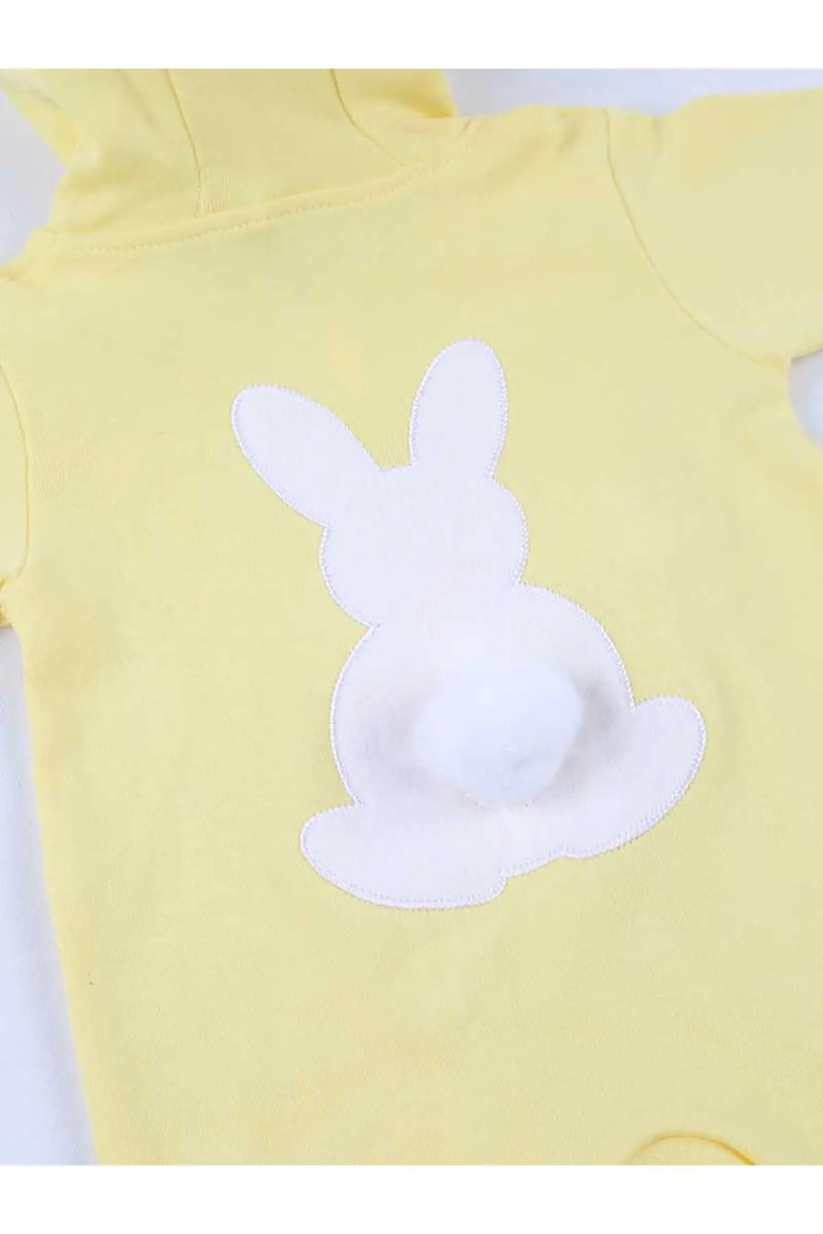 Желтый Ушастый помпоны кролики Детский комбинезон| |