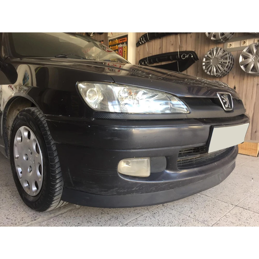 Для PEUGEOT 306 Astra H модель губ передний спойлер бампер губа евро Универсальный 2 шт.
