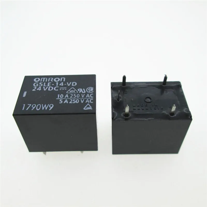 Новое реле Φ 24VDC G5LE 14 VD G5LE1VD DC24V 10A DIP5|relay 24vdc|24vdc relay10a relay |