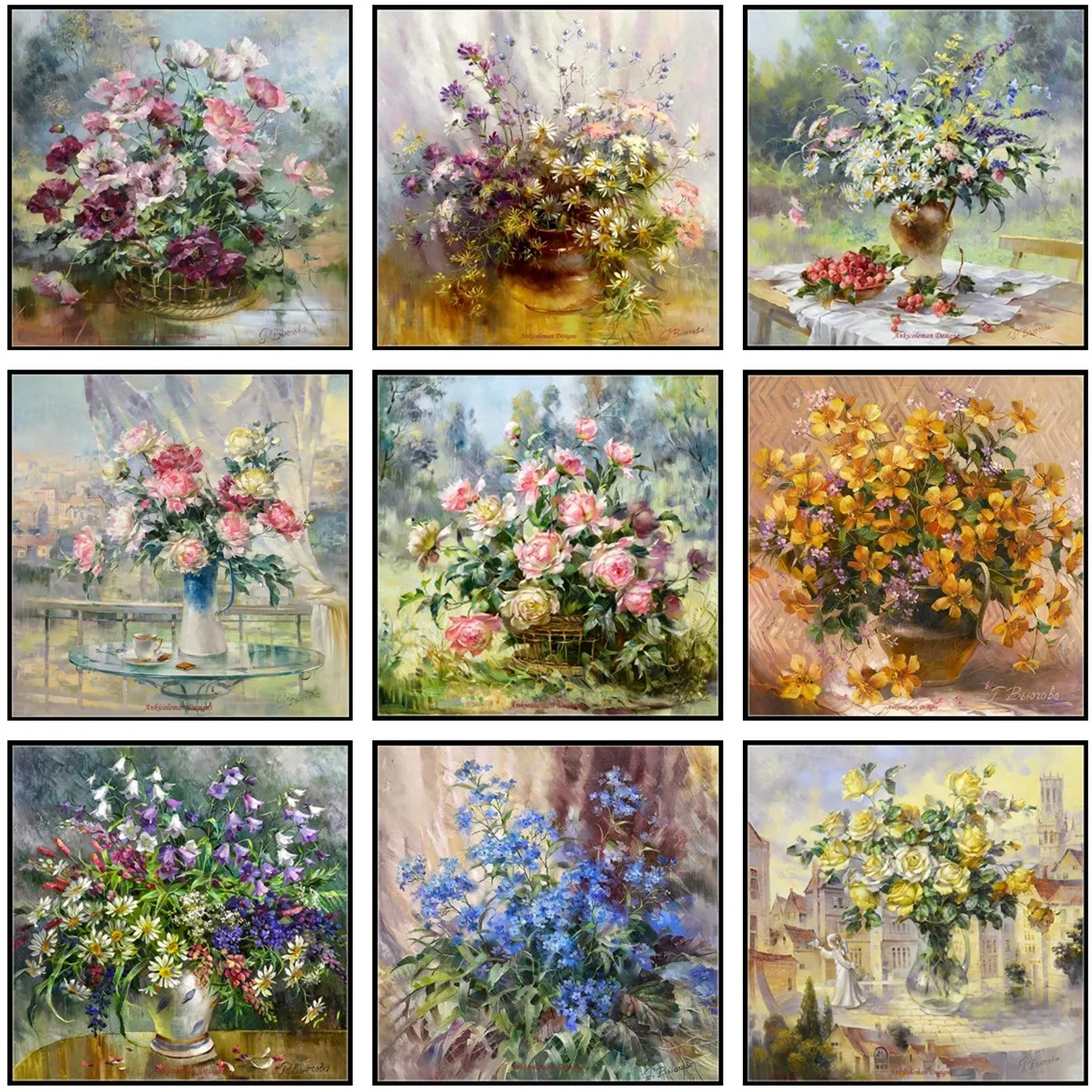 Набор для вышивки крестиком 14 цветов |