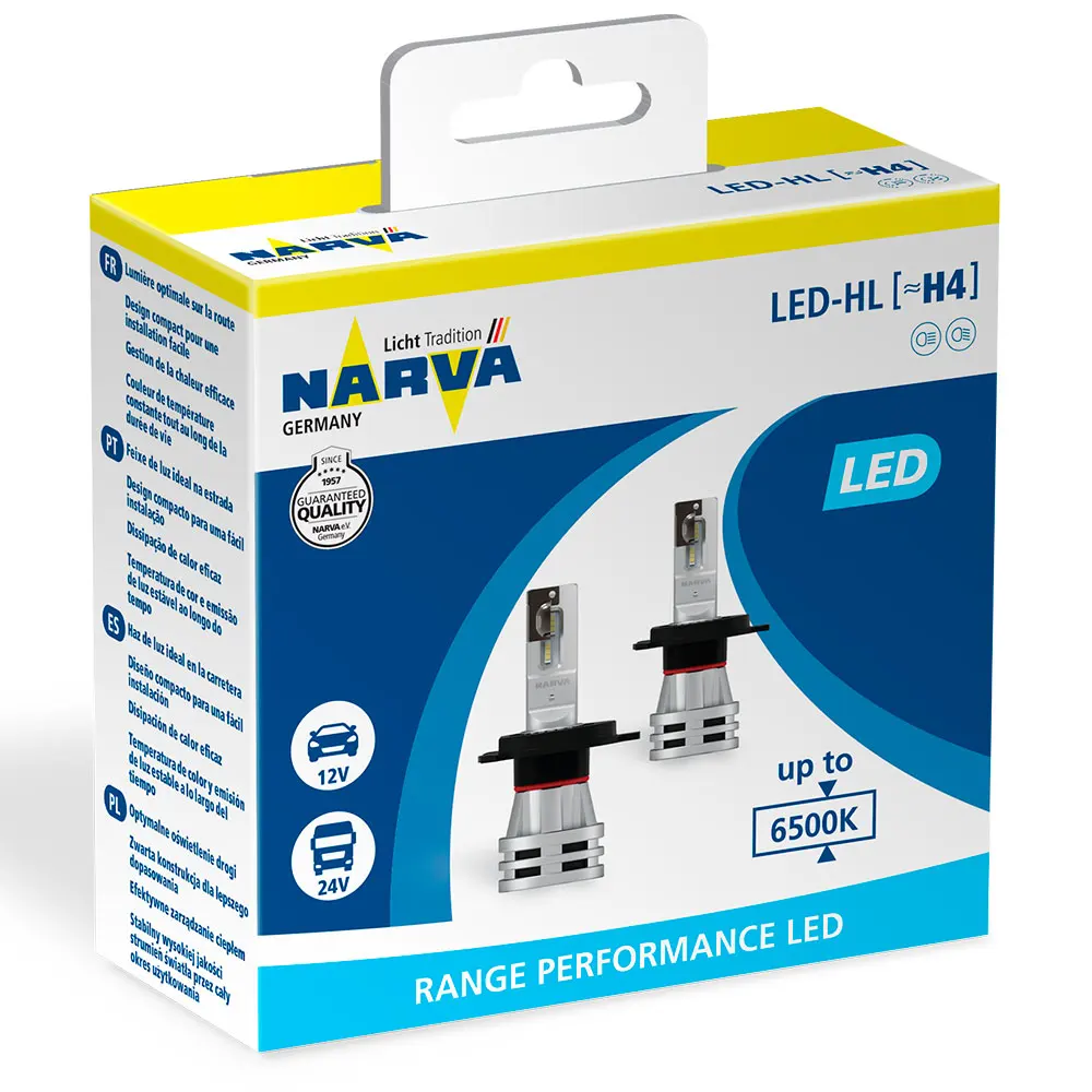Светодиодные автомобильные лампы Narva Range Performance 6500K (2 шт.) 18032|Передние LED-фары для