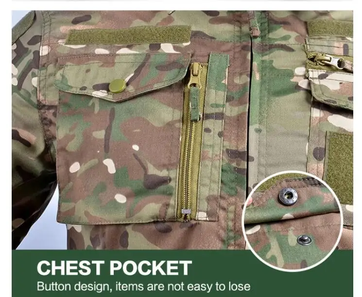 Камуфляжная Военная Униформа тактическая камуфляжная Мужская армейская одежда