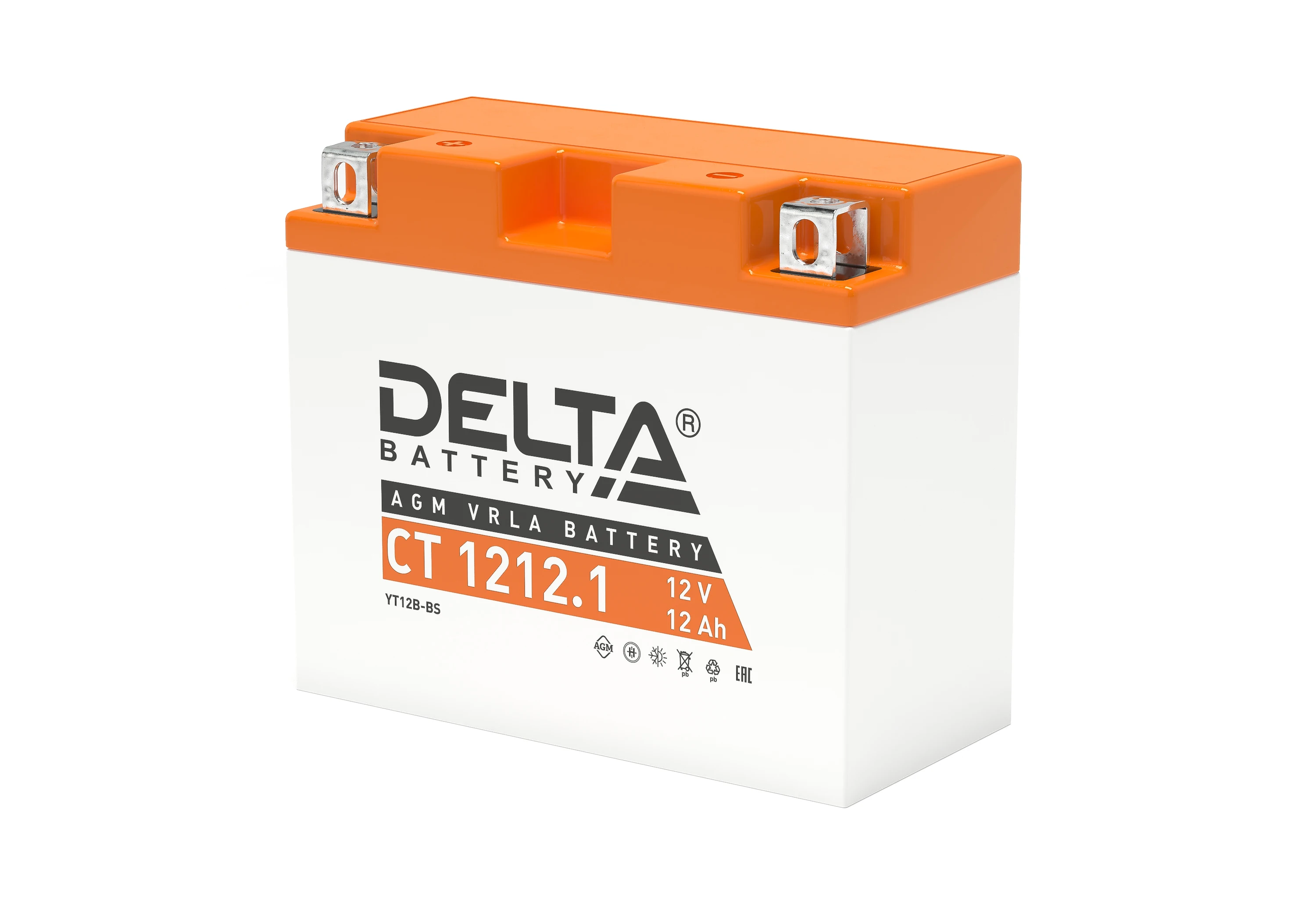 Аккумуляторная батарея Delta CT 1212.1 (12V / 12Ah) [YT12B BS]|Аккумуляторы для мотоциклов| |