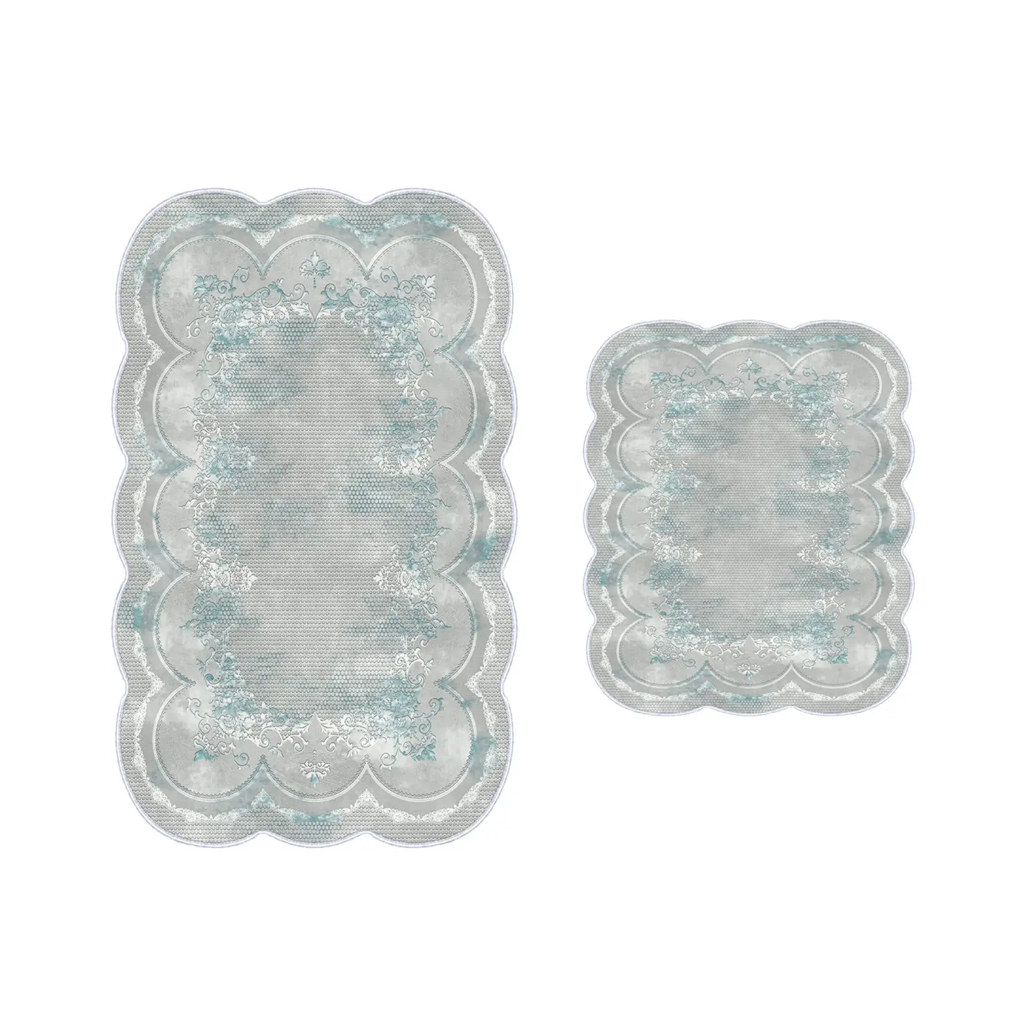 Goedkoop Turkse Wc Tapijt Bad Tapijt Set Grijs Antislip Lederen Zool Badkamer Kelim Thuis Droog Decoratie Artistieke Esthetische Mat