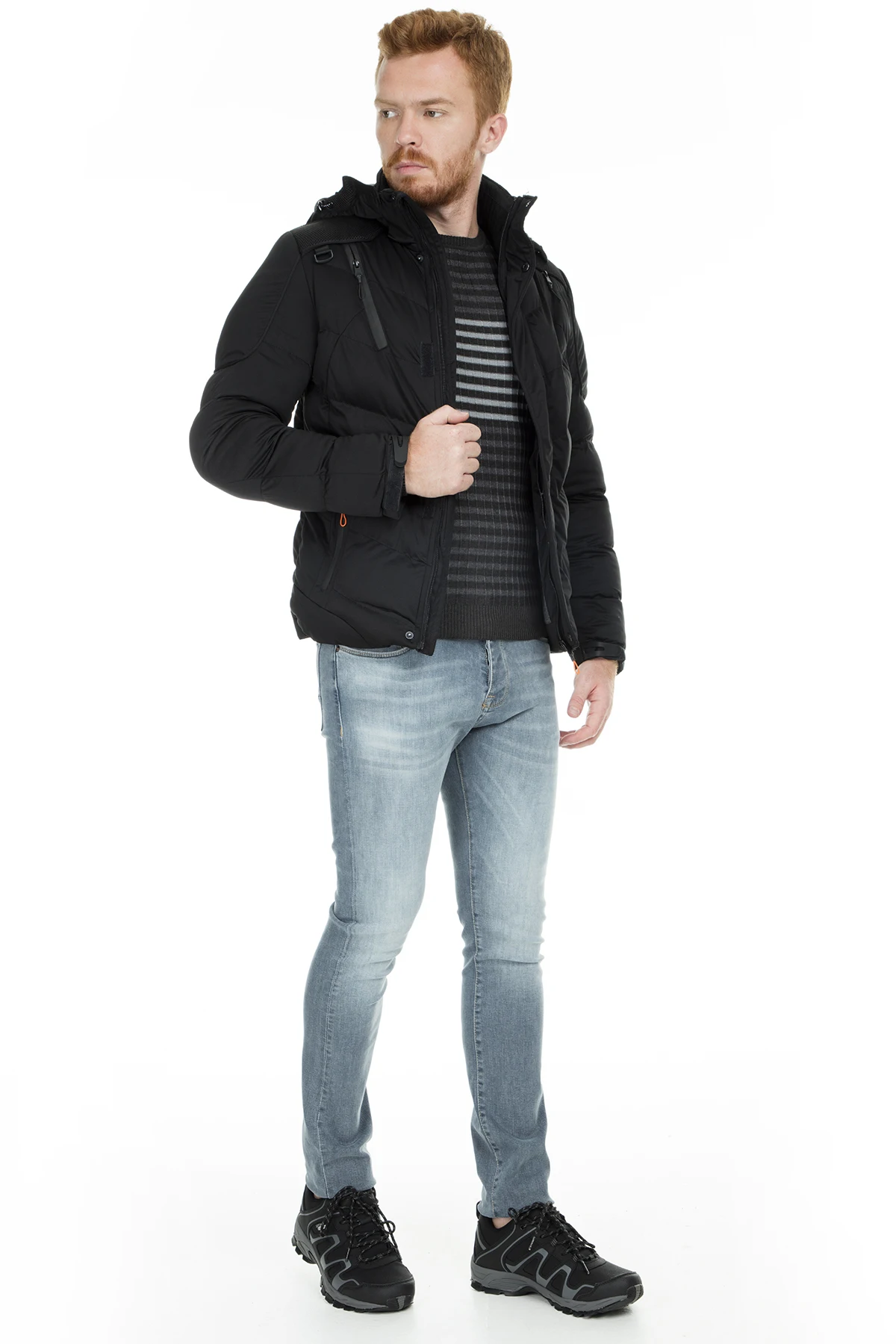 Пике с капюшоном Надувное пальто Мужское SCAT | Мужская одежда