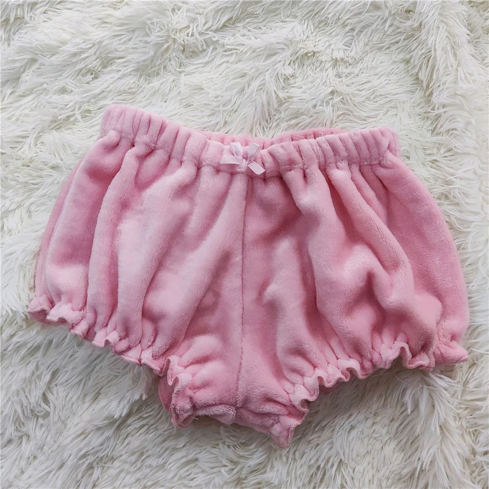 Women Soft Velvet Bra And Bloomer Set Cute Anime Sexy Cosplay Underwear Pink Warm Clothing Kawaii Long Ear Pajamas Shorts Outfit