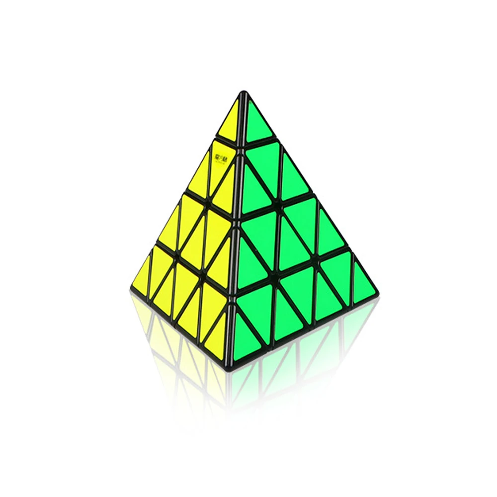 IQ-Cubes QiYi MoFangGe Пирамида 4x4 куб высокоскоростной головоломка Волшебные