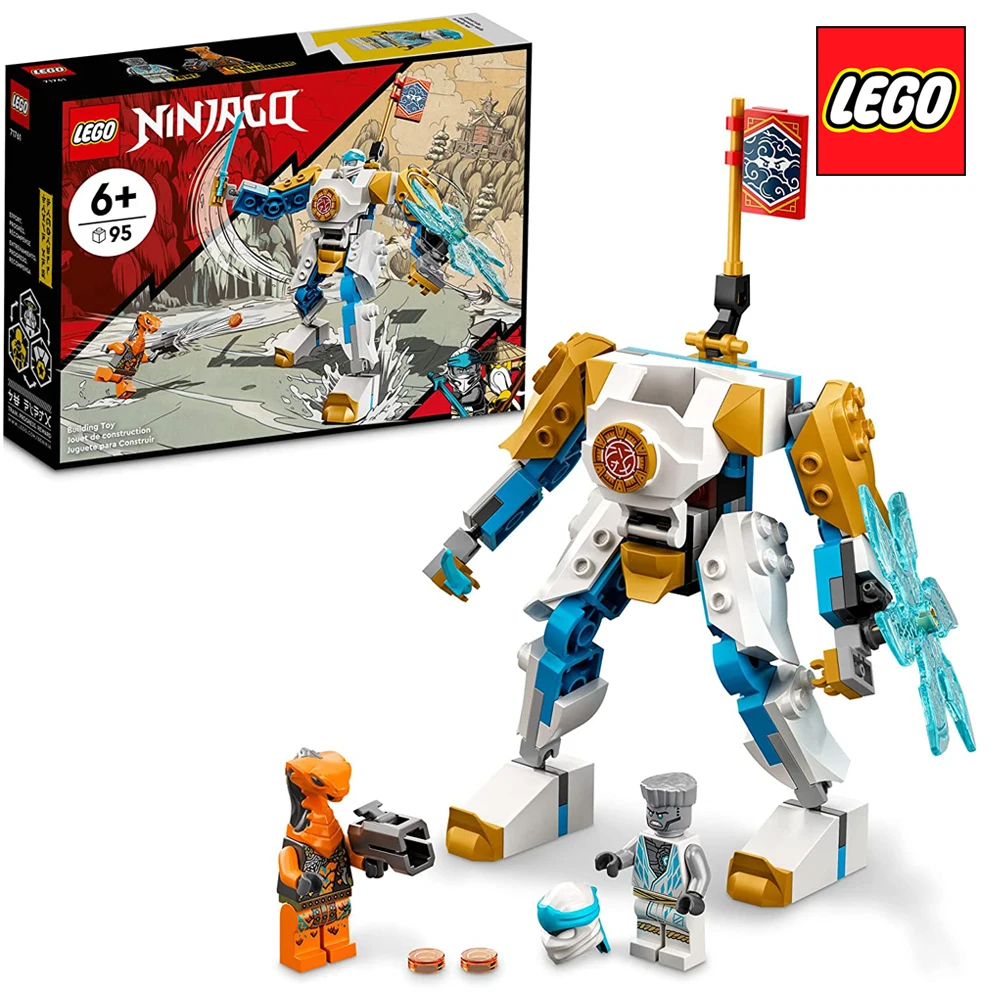 

LEGO NINJAGO Zane’S Power Up Mech EVO 71761 Original For Kids NEW Toy For Children Birthday Gifts For Christmas (95 Pcs) Fun