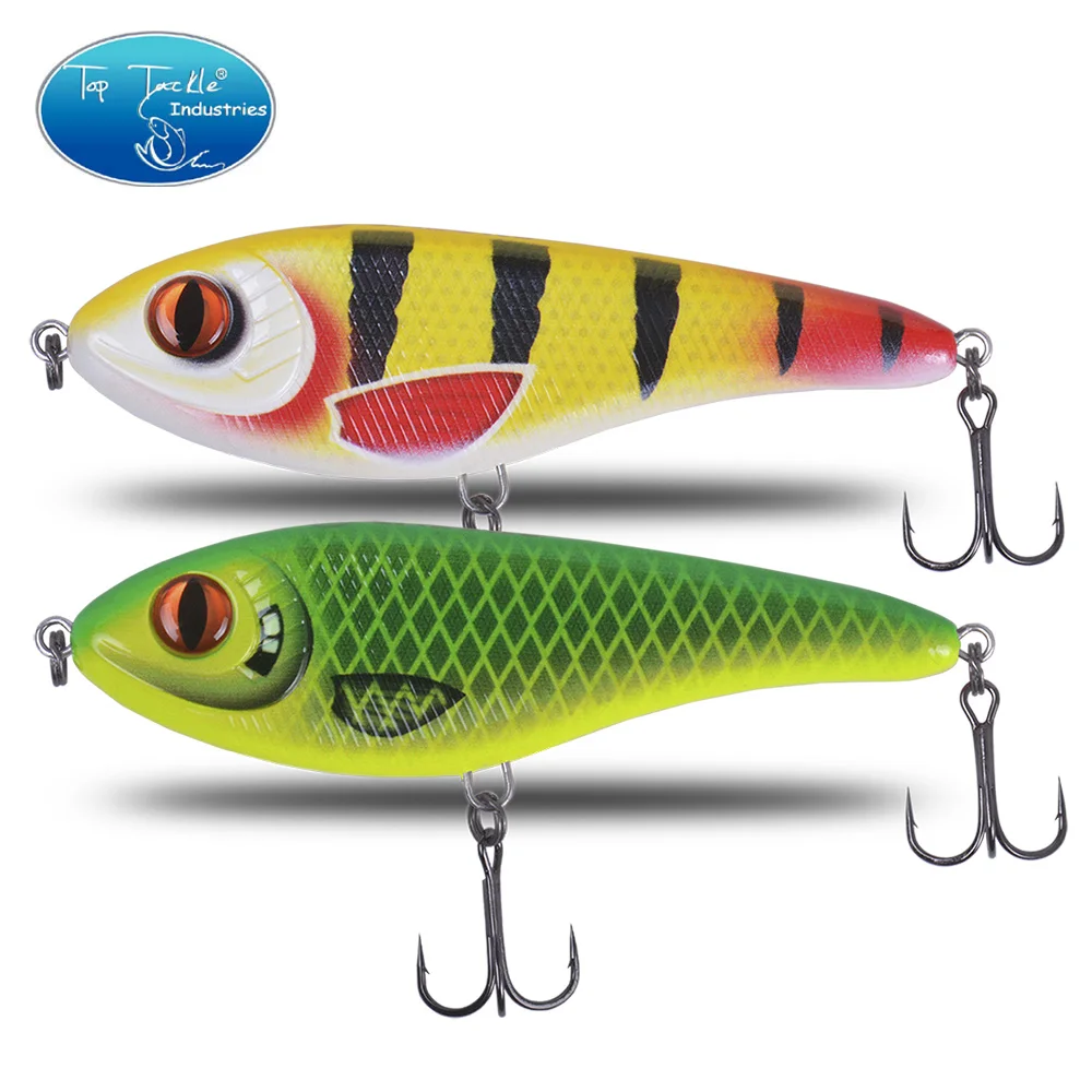 CF lure Slow Sinking Jerkbait 68mm-9g 78mm-15g 90mm-21g 105mm-30g Musky Pike Slider Bass