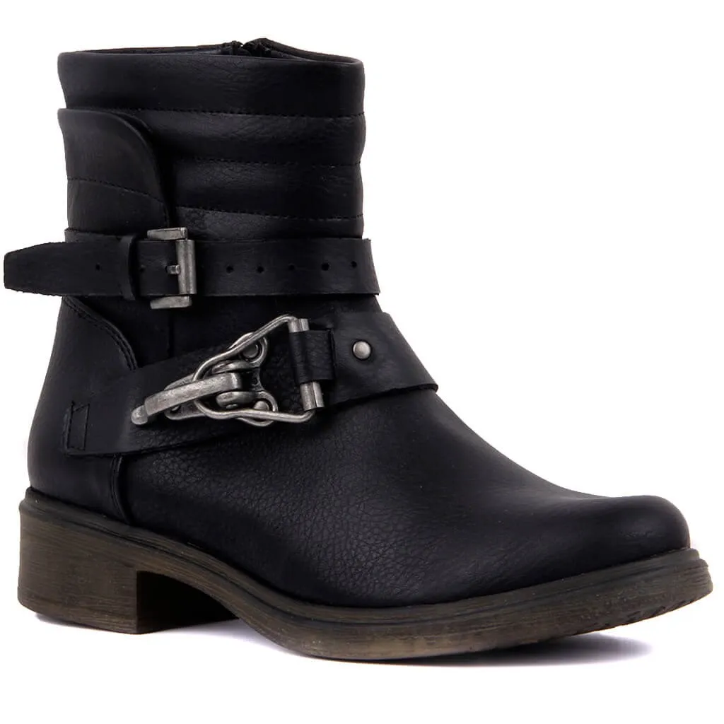 Moxee/женские кожаные ботинки сезон осень зима женские модные с круглым носком на