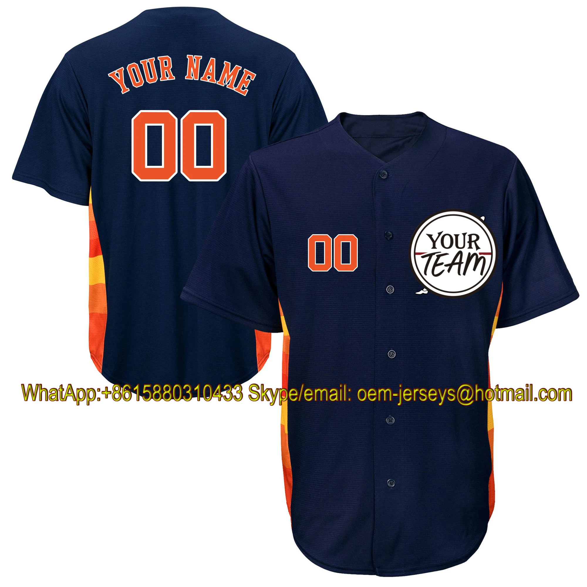 Китайские OEM фабричные бейсбольные майки дизайн сделай сам команда логотип номер