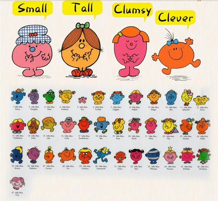 Набор книг в коробке Mr Men set 50 books / Little Miss 37 обучение английскому | Канцтовары для