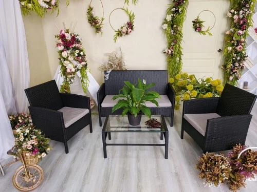 Garden furniture set: sofa armchairs coffee table divan24 Angkor sets of garden | Furniture Sets