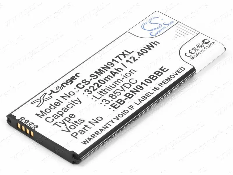 Battery for Samsung Galaxy Note 4 sm-n910c sm-n910f sm-n910g (eb-bn910bbe eb-bn910bbk) 3220mAh |