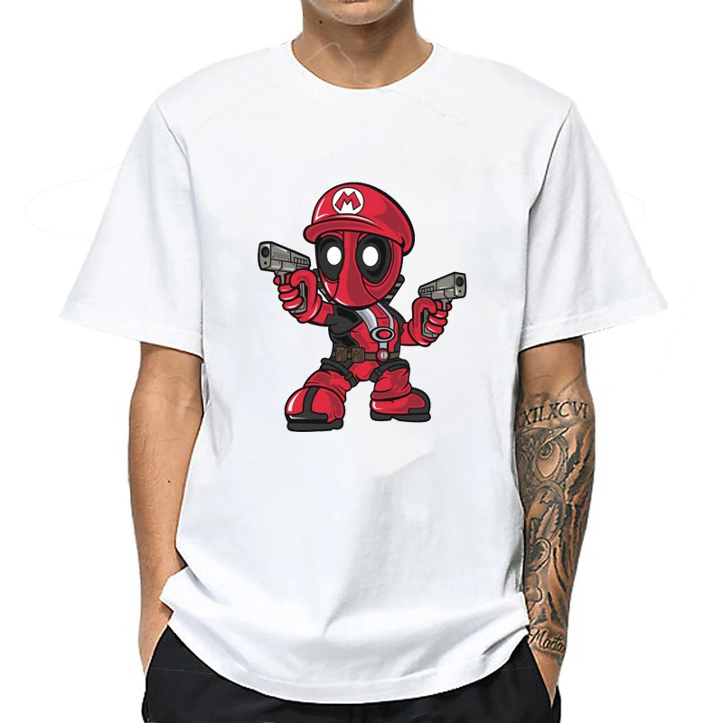 T Shirt 17 Футболка Харадзюку, футболка Дэдпул, повседневные короткие мужские топы с надписью I Am Unicorn, крутая Мужская одежда, уличная одежда, Camisetas Hombre - Цвет: T Shirt 17