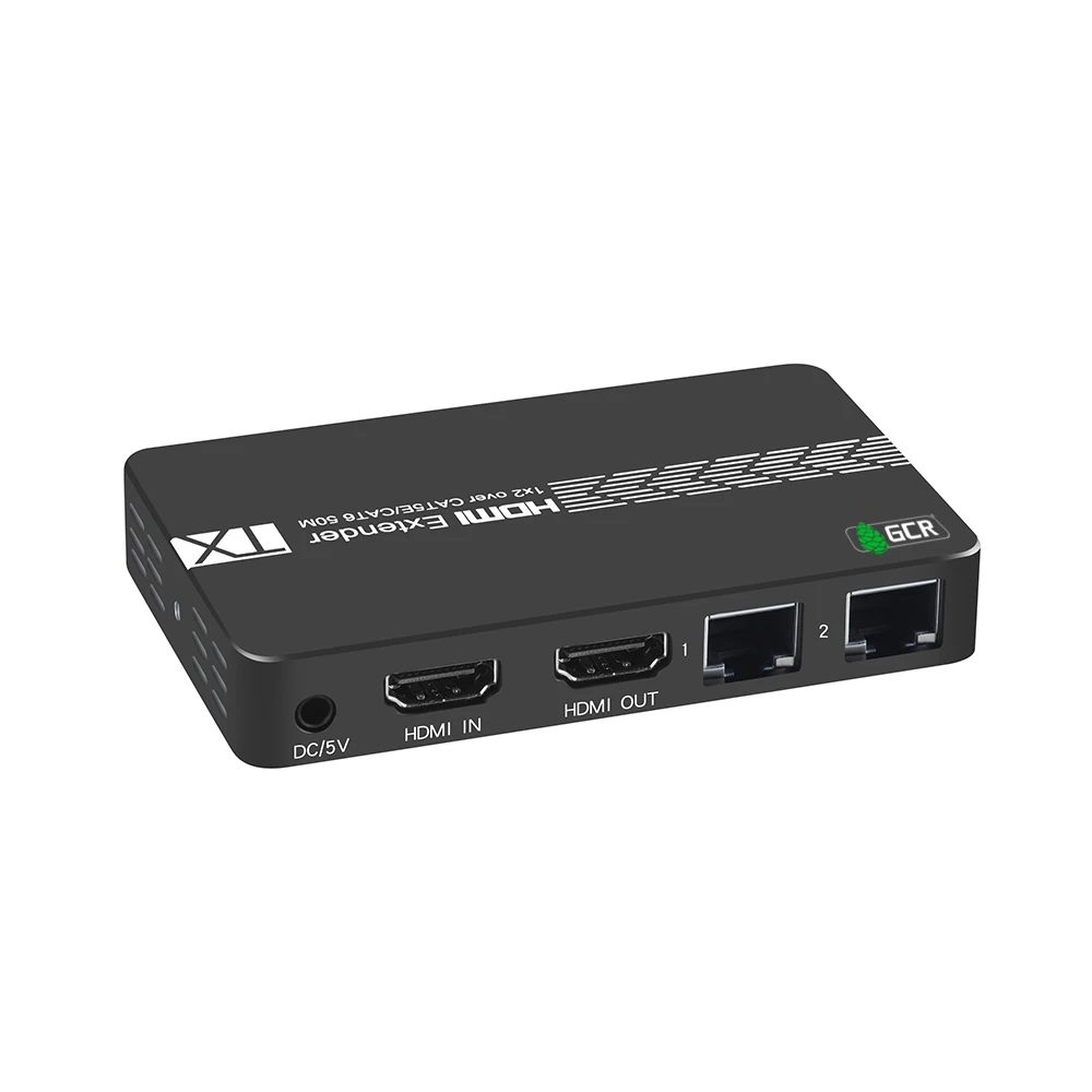 GCR Разветвитель HDMI с усилением через Lan кабель для монитора ПК ноутбука hdmi splitter for