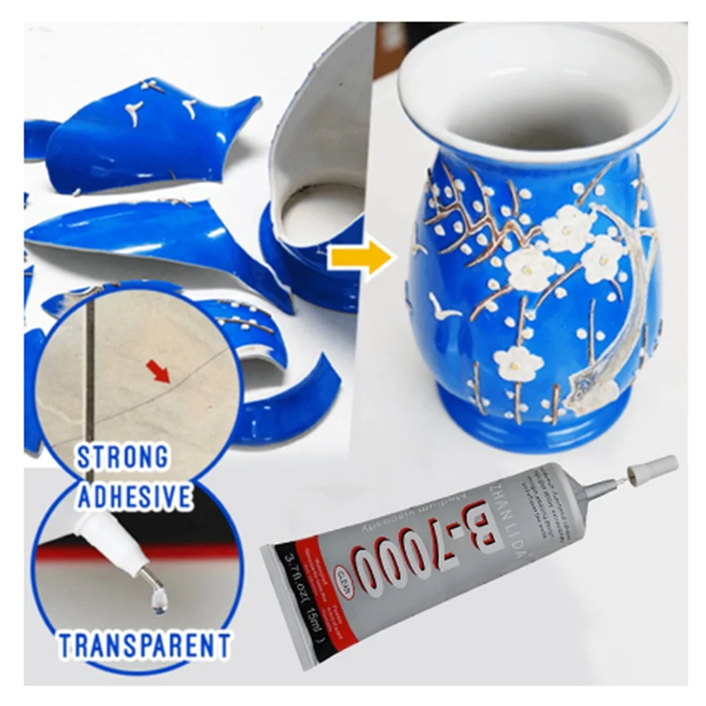 Супер клей b-7000 b7000 прозрачный 15ml 50ml 110ml многоцелевой для ремонта монтажа склейки