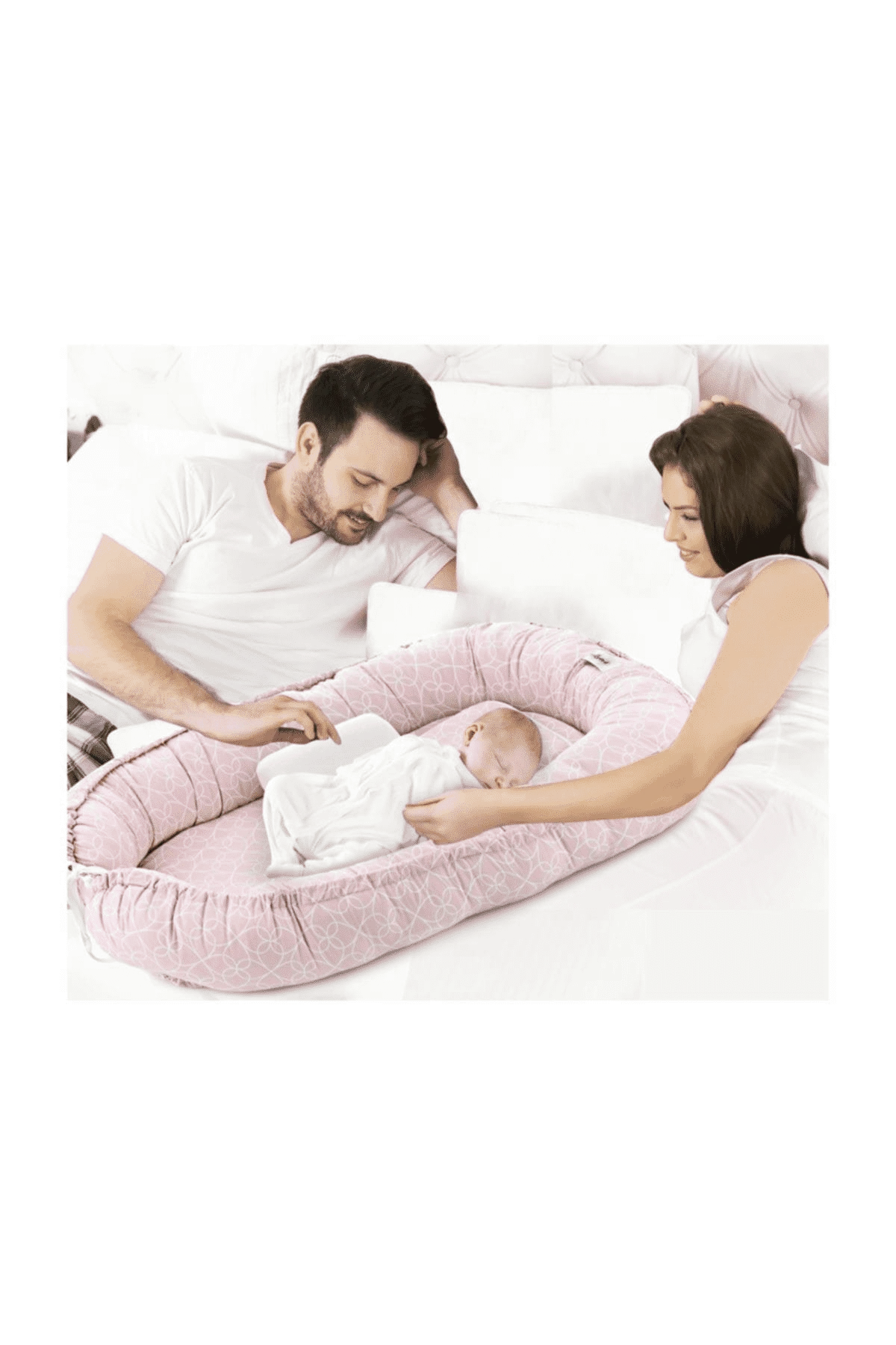 Детская кровать гнездо портативная кроватка дорожная для малышей хлопковая