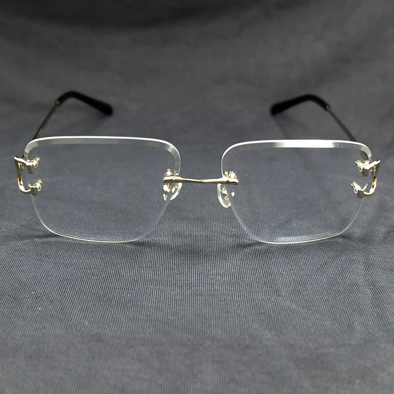 Модные прозрачные оправы для очков мужчин квадратная проволока C Carter оптические