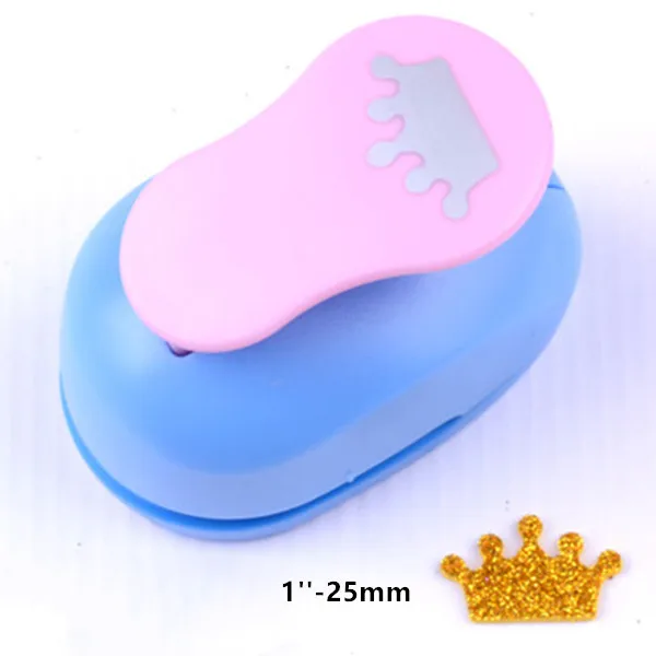 1pc 25MM 5/", 1", 1,", 2", ") Король Корона Ремесло Дырокол eva пены Скрапбукинг Украшение принцессы Дырокол - Цвет: 1pc 25MM