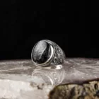 925 серебро мужское кольцо из натурального камня ювелирные изделия в винтажном стиле подарок весь размерный ряд модная обувь для мужчин и женщин из Турции нового магазина