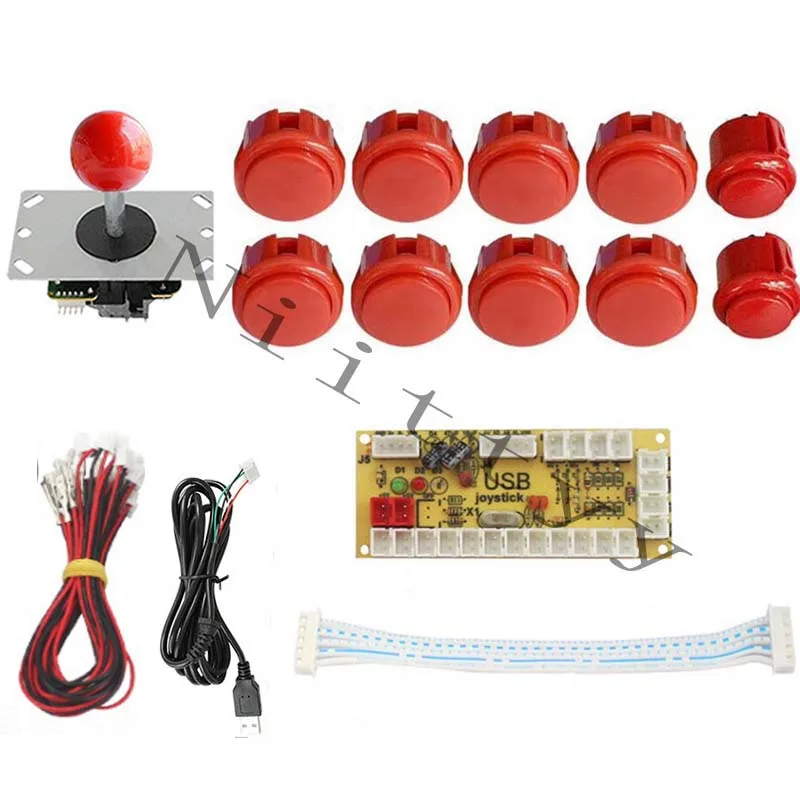 Аркадный джойстик DIY Kit Zero Delay Arcade USB Encoder Plus Sanwa Джойстик с кнопками Mame To PC PS3 5