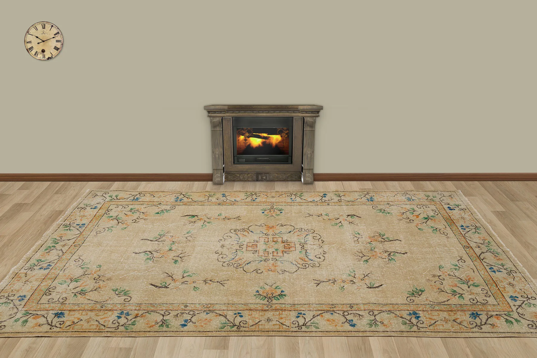 

Hand Woven Tumbled Carpet (7176)170x270