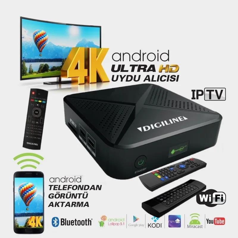 Новый Android TV box DIGILINE супер Смарт android tv dgirыlыne crown hybrыd спутниковый