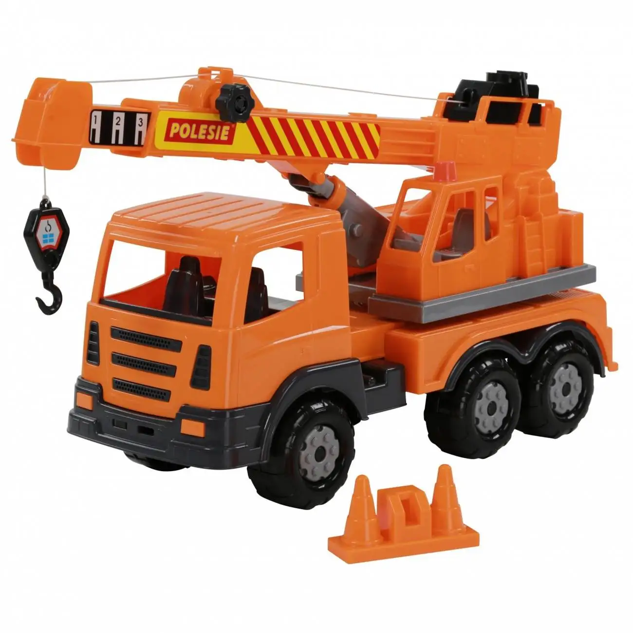 Автомобиль кран №2 игрушка Полесье П-70579 | Игрушечный транспорт