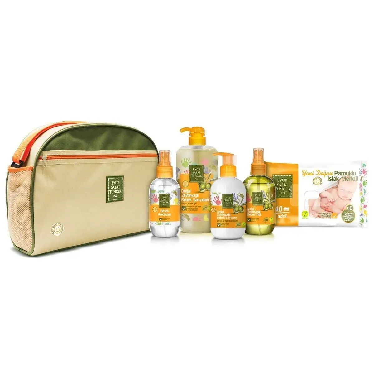 Eyüp Sabri Tuncer Natural Olive Oil Baby Care Set | Cologne Baby Shampoo Baby Oil Bebek Losyonu Baby Care Items Ultra Quality
