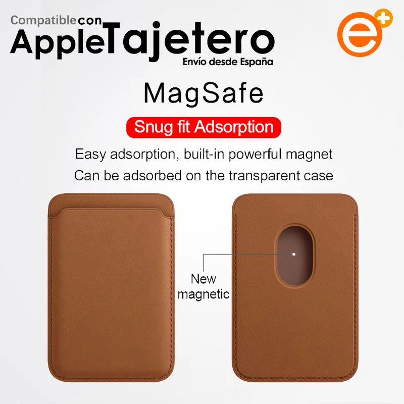 Магнитный кожаный чехол-кошелек MagSafe для карт совместимый с iPhone 12/12 Pro / Mini /Max