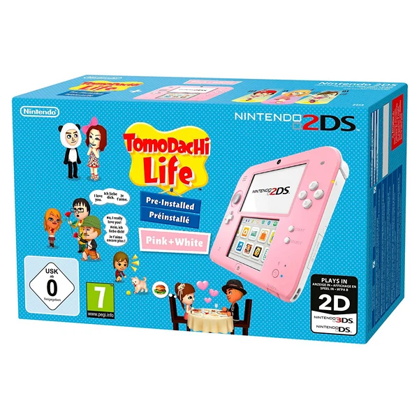 Nintendo 2DS HW + Tomodachi Life Pink | Электроника