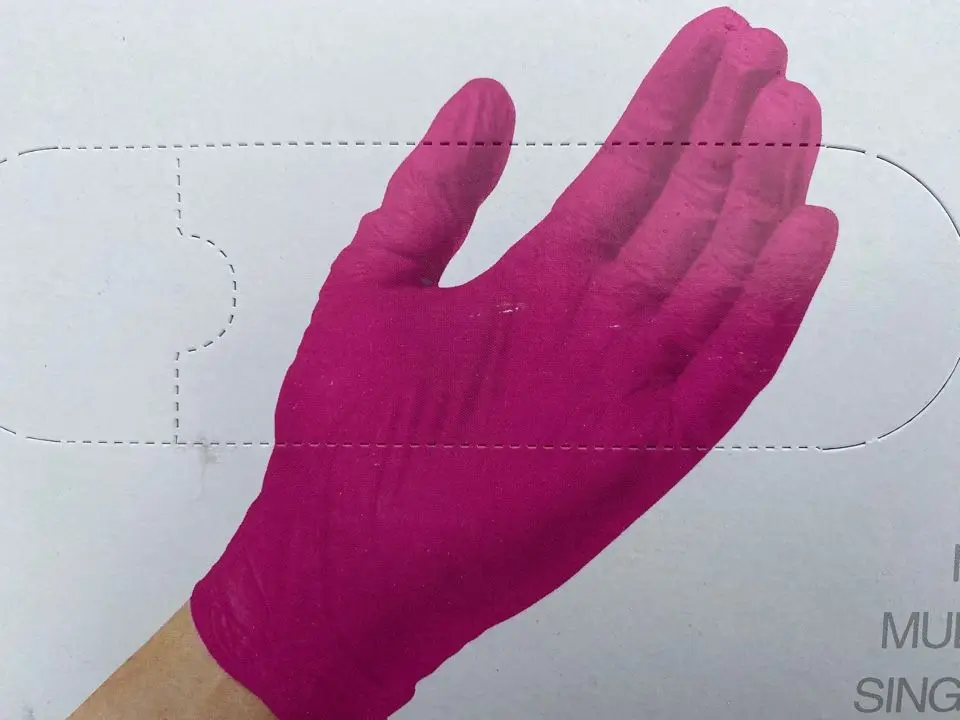 Nitrile gloves-vinyl Pink 100 pcs size XS &quotWally plastic&quot (China) |