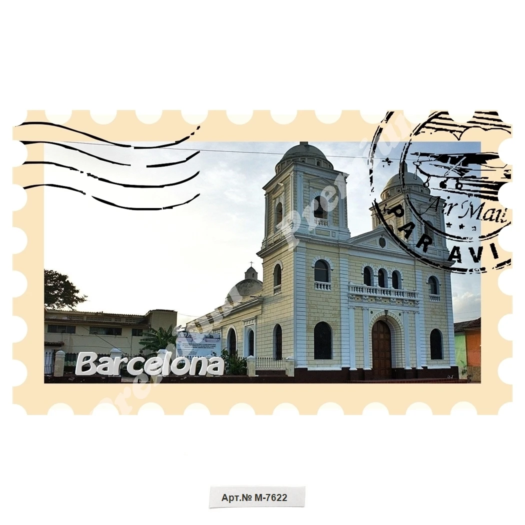 Барселона Испания Сувенирный магнит