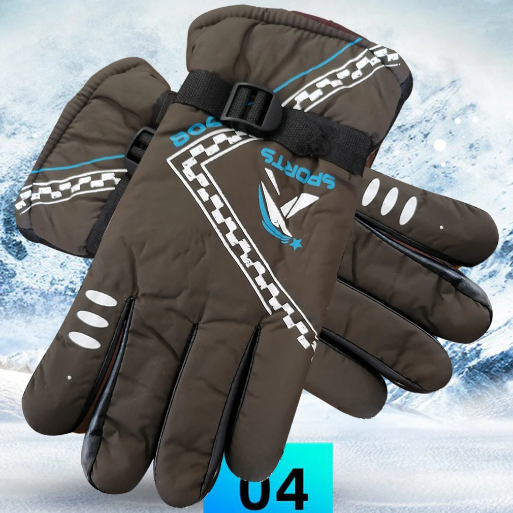 

Snowmobile Gloves Polar Extreme Thick Waterproof Windproof Anti Slip Palm Warm Winter Sports Ski Gloves