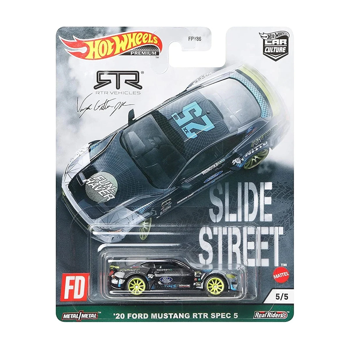 Металлический Чехол Hot Wheels Premium Slide Street Car Culture - Pandem Subaru BRZ Toyota GR Supra Nissan Silvia Ford Mustang RTR