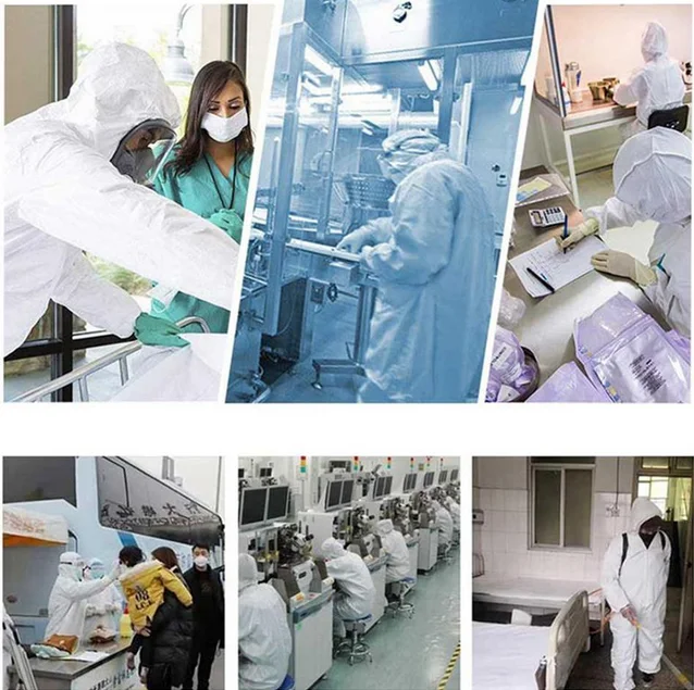 

Disposable Protective Isolation Clothing Anti-spitting Waterproof Anti-oil Stain Nursing Gown Suit Safety Clothing Protectors