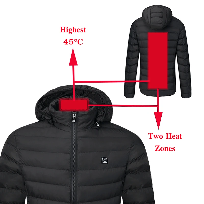 Мужские и женские куртки с подогревом уличная жилетка пальто USB электрическим