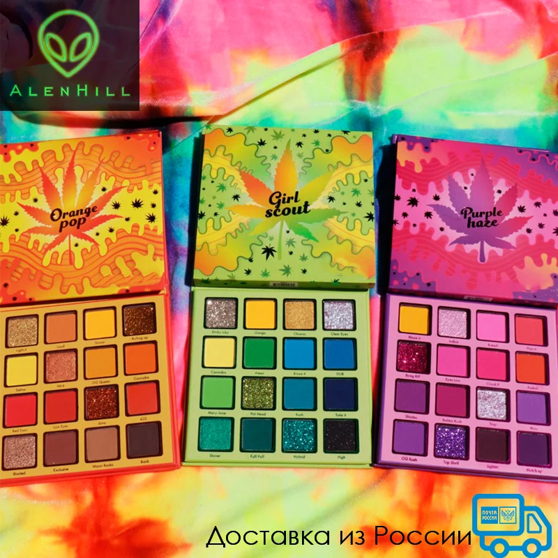 Палетка ярких теней для век, цветные тени пигментированная палетка макияж глаз сияющие тени матовые мерцающие для подарка