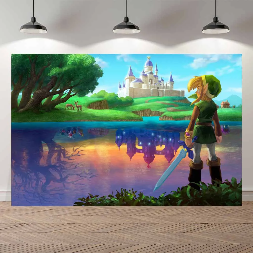 

NeoBack The Zelda Legend Cartoon Boy Birthday Photography Backgrounds Children Kids Photocall Photo Booth Banner Studio Backdrop