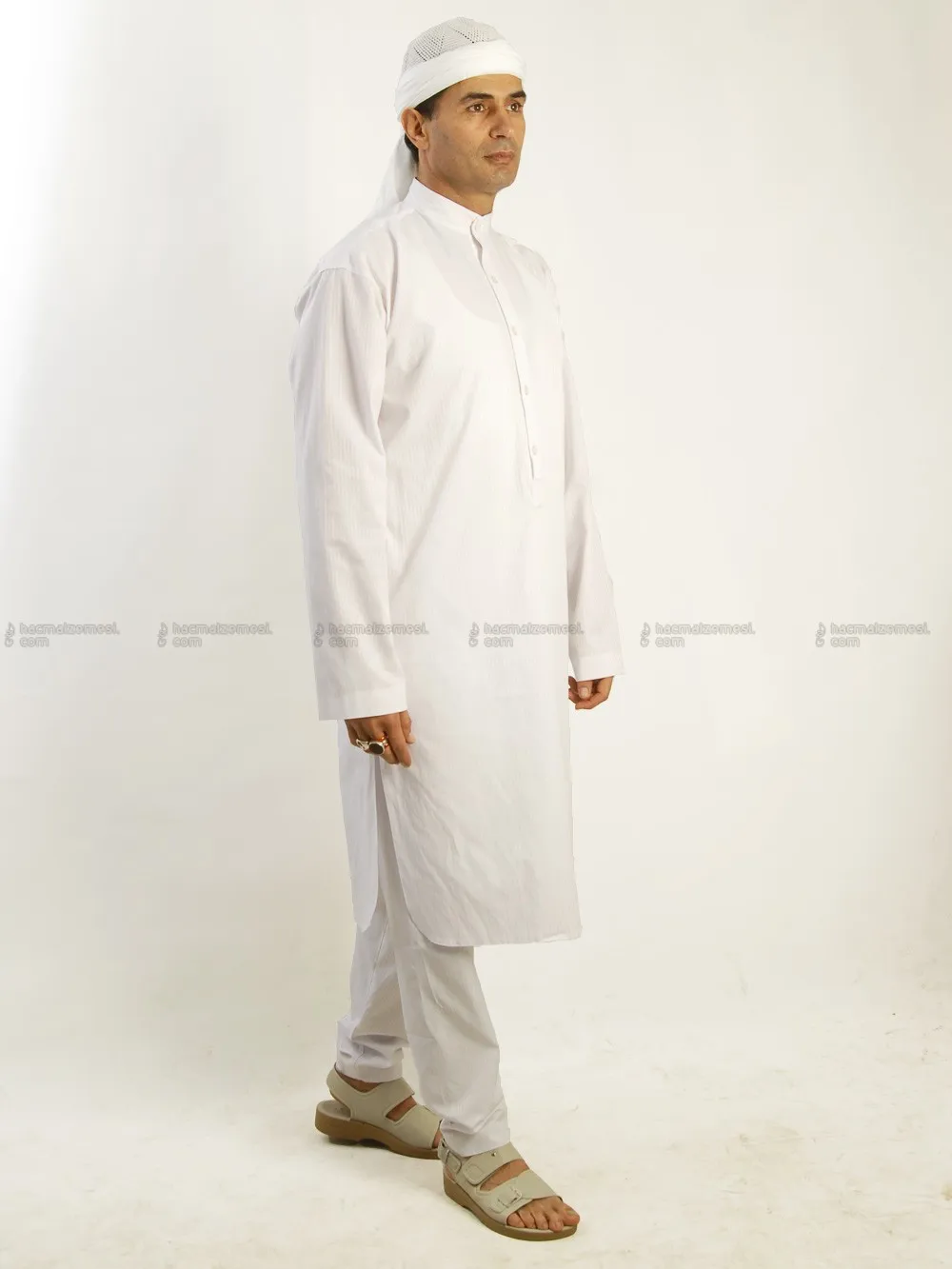 Мужской комплект из 2 предметов, арабский марокканский кафтан, мусульманский хадж Умра хадж, пакистанские костюмы, Исламская одежда в саудо... от AliExpress RU&CIS NEW